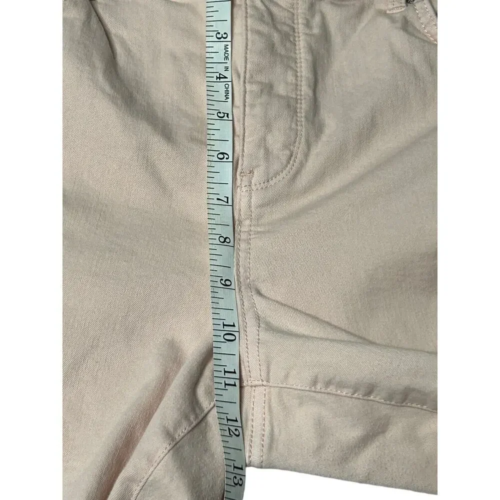 NYDJ Marilyn Straight‎ Leg Cuffed Capri Jeans Lift Tuck Plus Size 16 Pink Dusk